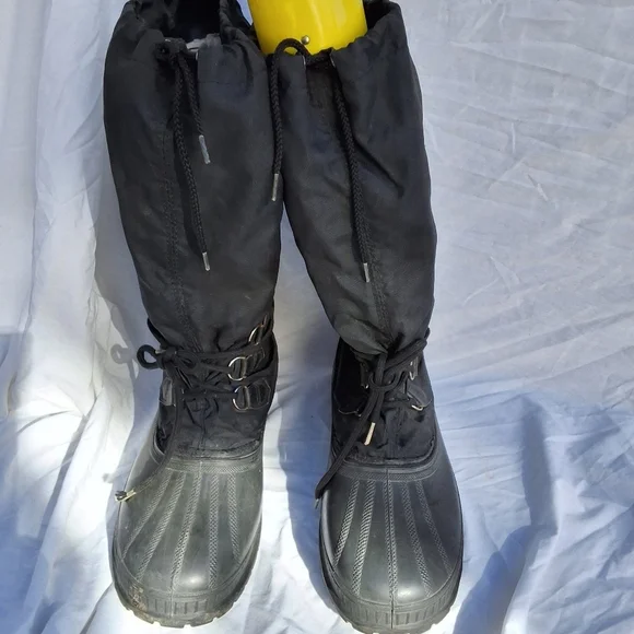 Sorel Snowbear lined black Waterproof snow boots with steel Shank 10